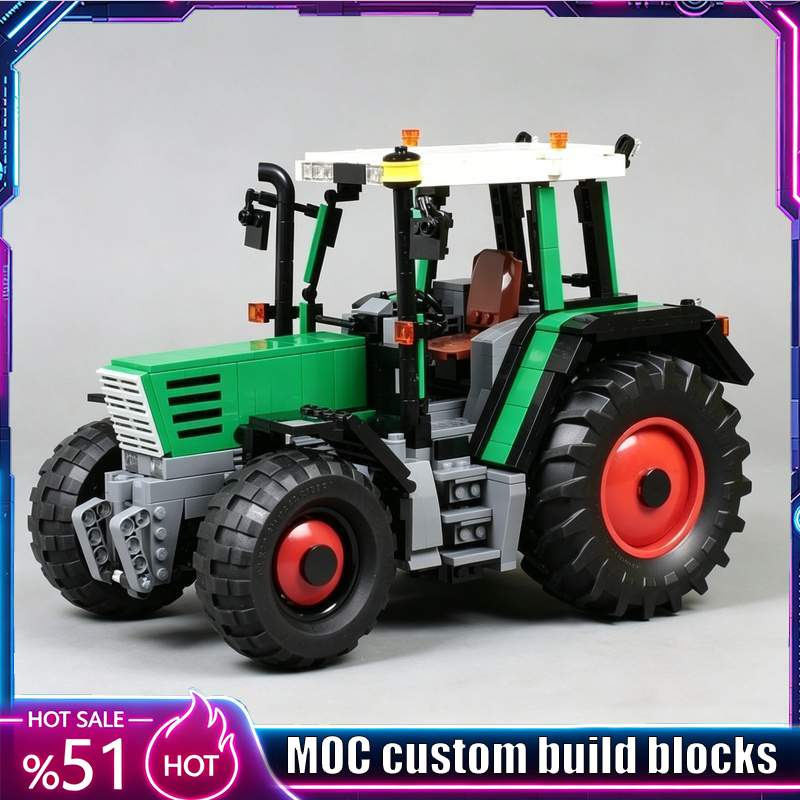 Agriculture Farming Education - 1269 elementów Model traktora rolniczego Klocki