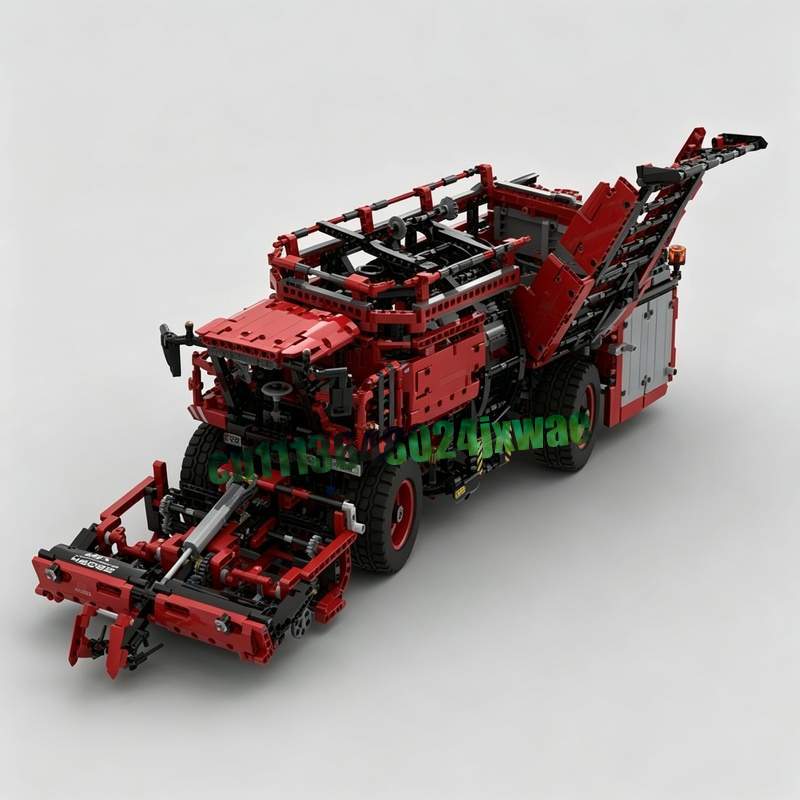 Agriculture Farming Education - 3747 elementów Czerwona Żniwiarka Rolnicza Model